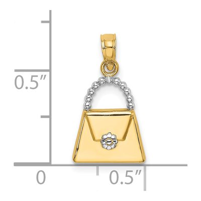 14K Yellow Gold Purse Pendant – view 4