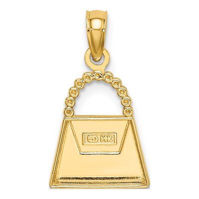14K Yellow Gold Purse Pendant – view 5