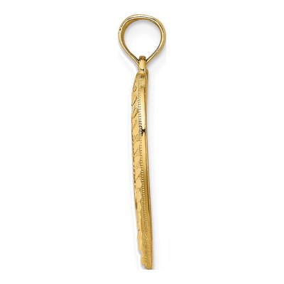 14K Yellow Gold Grandma Heart Pendant – view 3