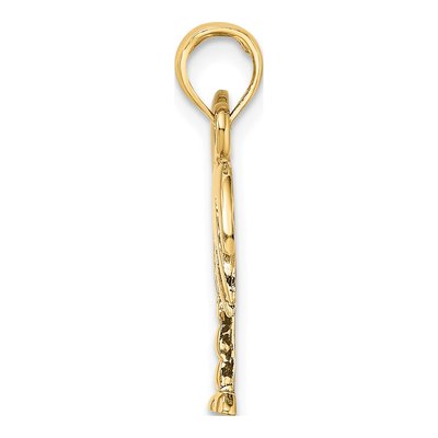 14K Yellow Gold Palm Tree Charm – view 3