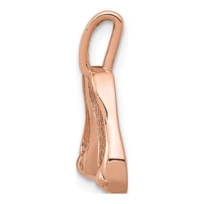 14K Rose Gold Ballet Slippers Charm – view 3