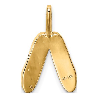 14K Rose Gold Ballet Slippers Charm – view 4