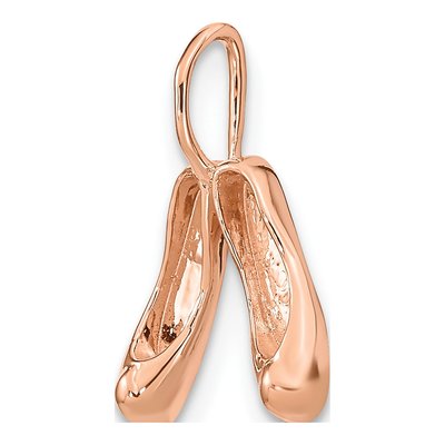 14K Rose Gold Ballet Slippers Charm – view 5