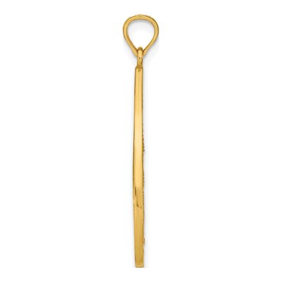 14K Yellow Gold Teardrop Filigree Charm – view 3