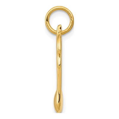 14K Yellow Gold Musical Note Pendant – view 3
