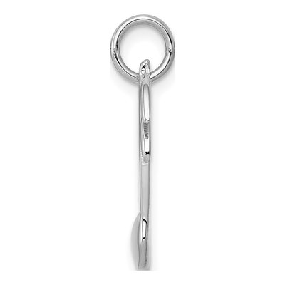 14K White Gold Musical Note Pendant – view 3