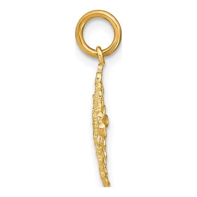 14K Yellow Gold Filigree Medallion Charm – view 3