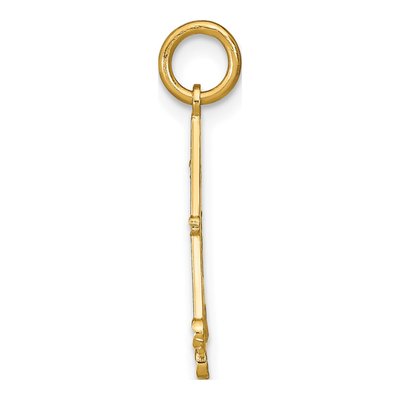 14K Yellow Gold Diamond-Cut Chandelier Charm – view 3