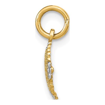 14K Yellow Gold Filigree Medallion Charm – view 3