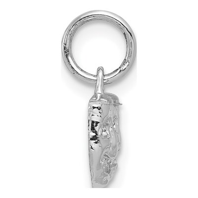 14K White Gold Comedy Tragedy Pendant – view 3