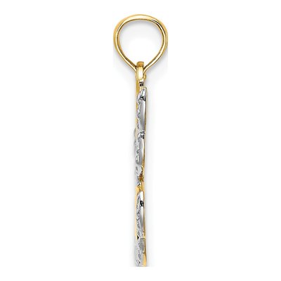 14K Yellow Gold HOPE Angel Pendant – view 3