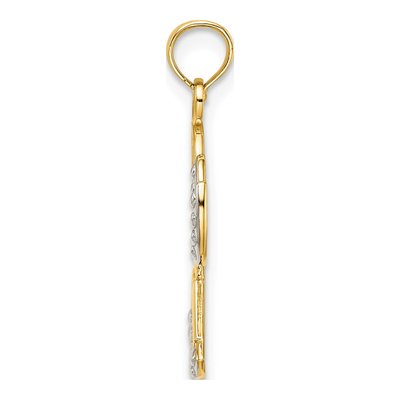 14K Yellow Gold Faith Angel Pendant – view 3