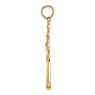 14K Yellow Gold Dress Pendant – view 3