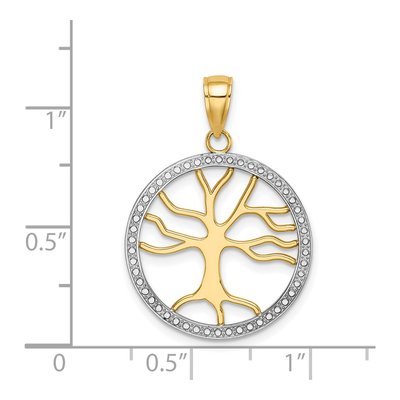 14K Yellow Gold Tree of Life Charm – view 4
