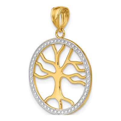 14K Yellow Gold Tree of Life Charm – view 6