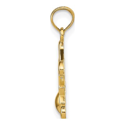 14K Yellow Gold Little Boy Pendant – view 3