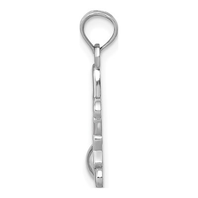 14K White Gold Little Boy Pendant – view 3