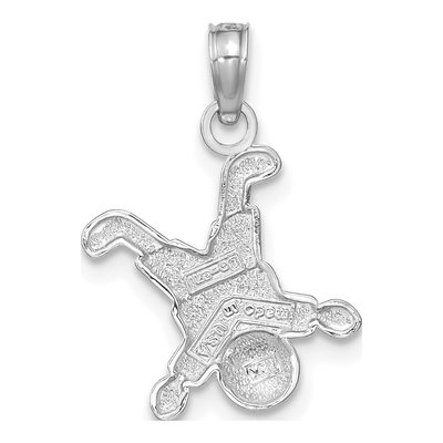 14K White Gold Little Boy Pendant – view 4