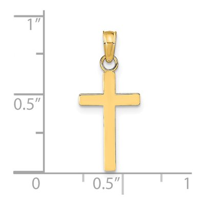 14K Yellow Gold Cross Pendant – view 4