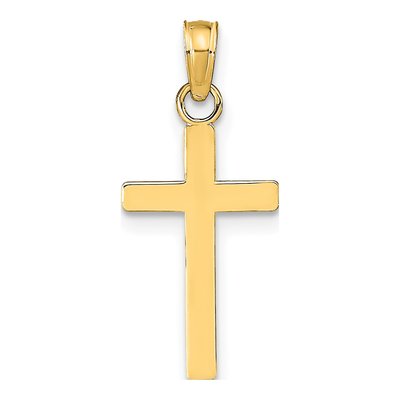 14K Yellow Gold Cross Pendant