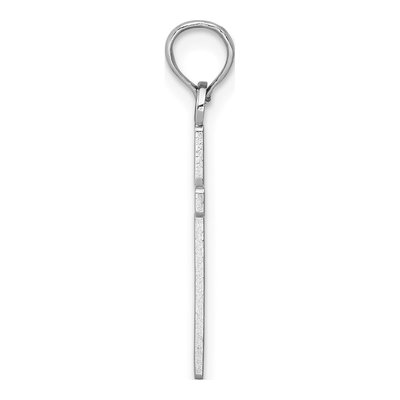 14K White Gold Cross Pendant – view 3