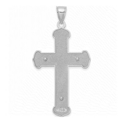 14K White Gold Crucifix Pendant – view 5