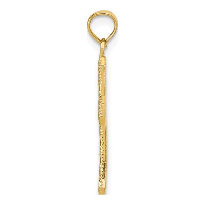 14K Yellow Gold Fancy Cross Pendant – view 3