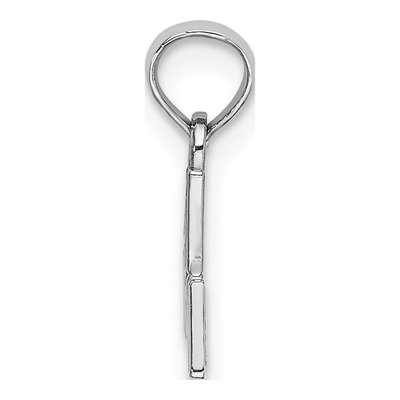 14K White Gold MOM Number 1 Pendant – view 3