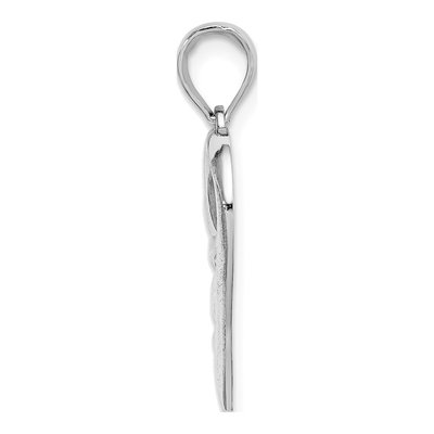 14K White Gold Heart Pendant – view 3