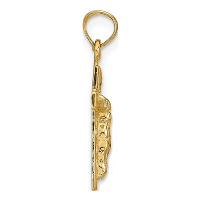 14K Yellow Gold Crucifix Pendant – view 3