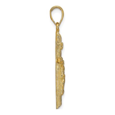 14K Yellow Gold Crucifix Pendant – view 3