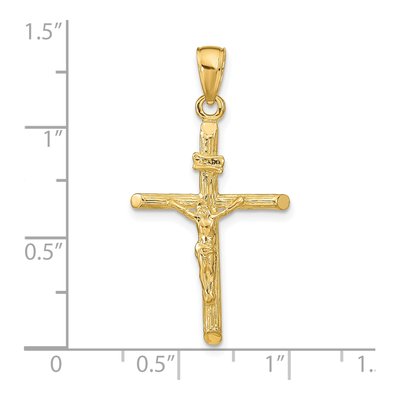 14K Yellow Gold Crucifix Pendant – view 4