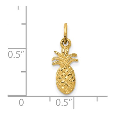 14K Yellow Gold Pineapple Pendant – view 5