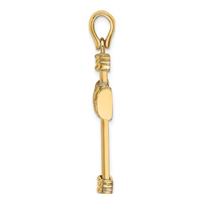 14K Yellow Gold Center Cross Charm – view 3