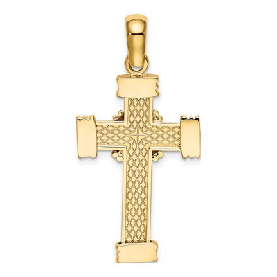 14K Yellow Gold Center Cross Charm – view 5