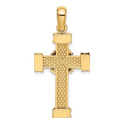 14K Yellow Gold Cross Pendant – view 5