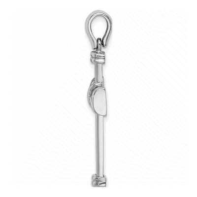 14K White Gold Center Cross Pendant – view 3
