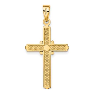 14K Two-Tone Gold Cross Pendant – view 5