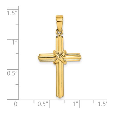 14K Yellow Gold Cross Pendant – view 4