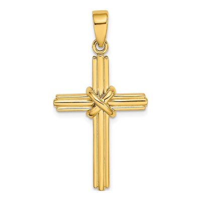 14K Yellow Gold Cross Pendant