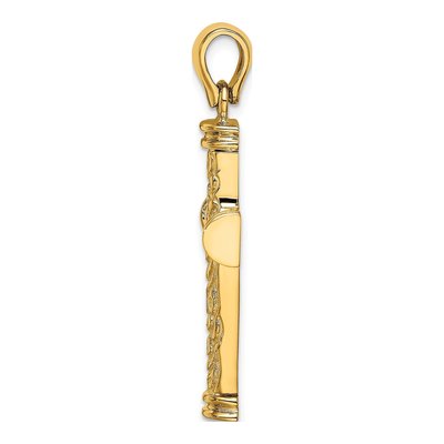 14K Yellow Gold Scroll Cross Pendant – view 3