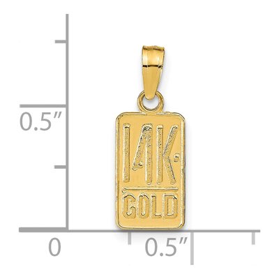 14K Yellow Gold Themed Pendant – view 4