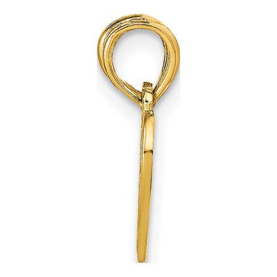 14K Yellow Gold Best Friends Heart Set Pendant – view 3