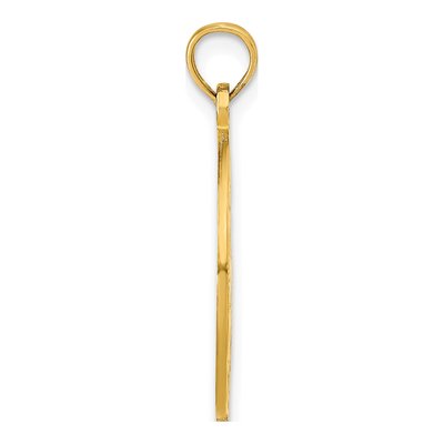 14K Yellow Gold Ocean City Dolphins Pendant – view 3