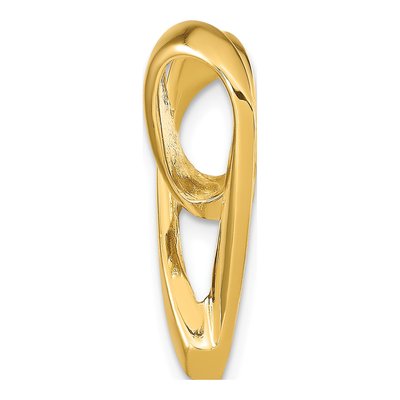 14K Yellow Gold Spiral Heart Charm – view 3