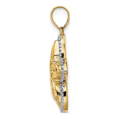 14K Yellow Gold Starfish Pendant – view 3