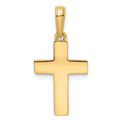 14K Yellow Gold Cross Pendant – view 4