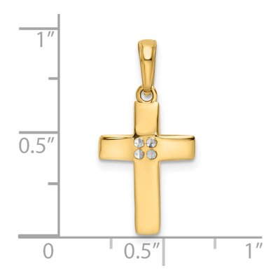 14K Yellow Gold Cross Pendant – view 5