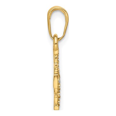 14K Yellow Gold Jerusalem Cross Pendant – view 3