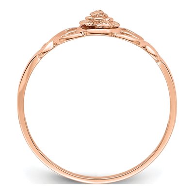 14K Rose Gold Flower Ring – view 3